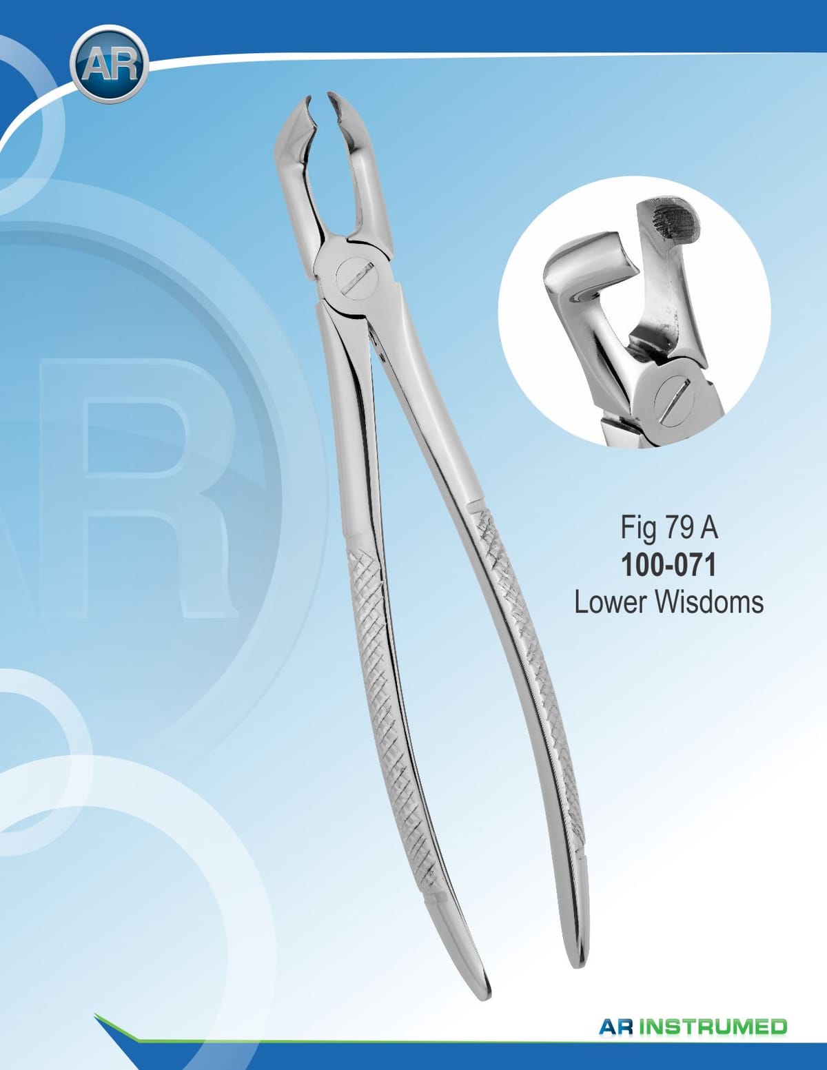 Fig.79A Lower Wisdoms 18cm – AR Instrumed, Extraction Forceps