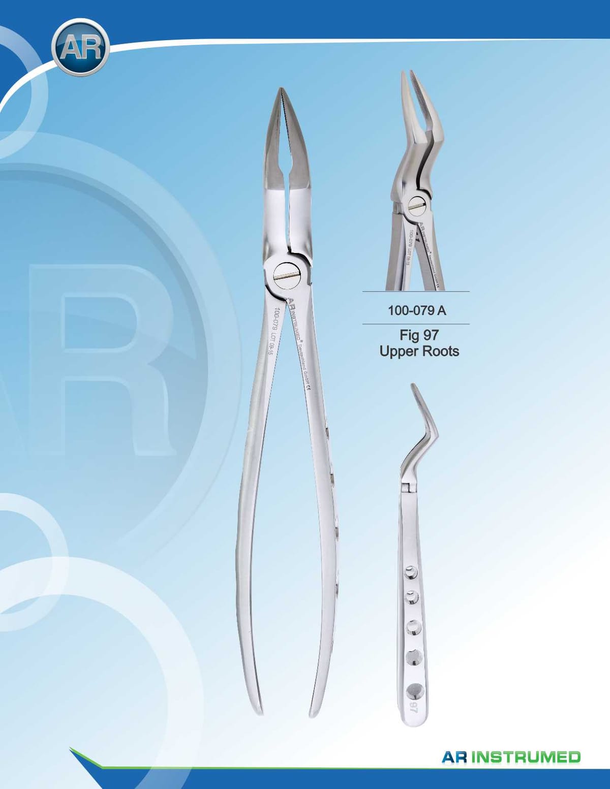 Fig.97 Upper Roots Extracting Forceps – AR Instrumed, Extraction Forceps