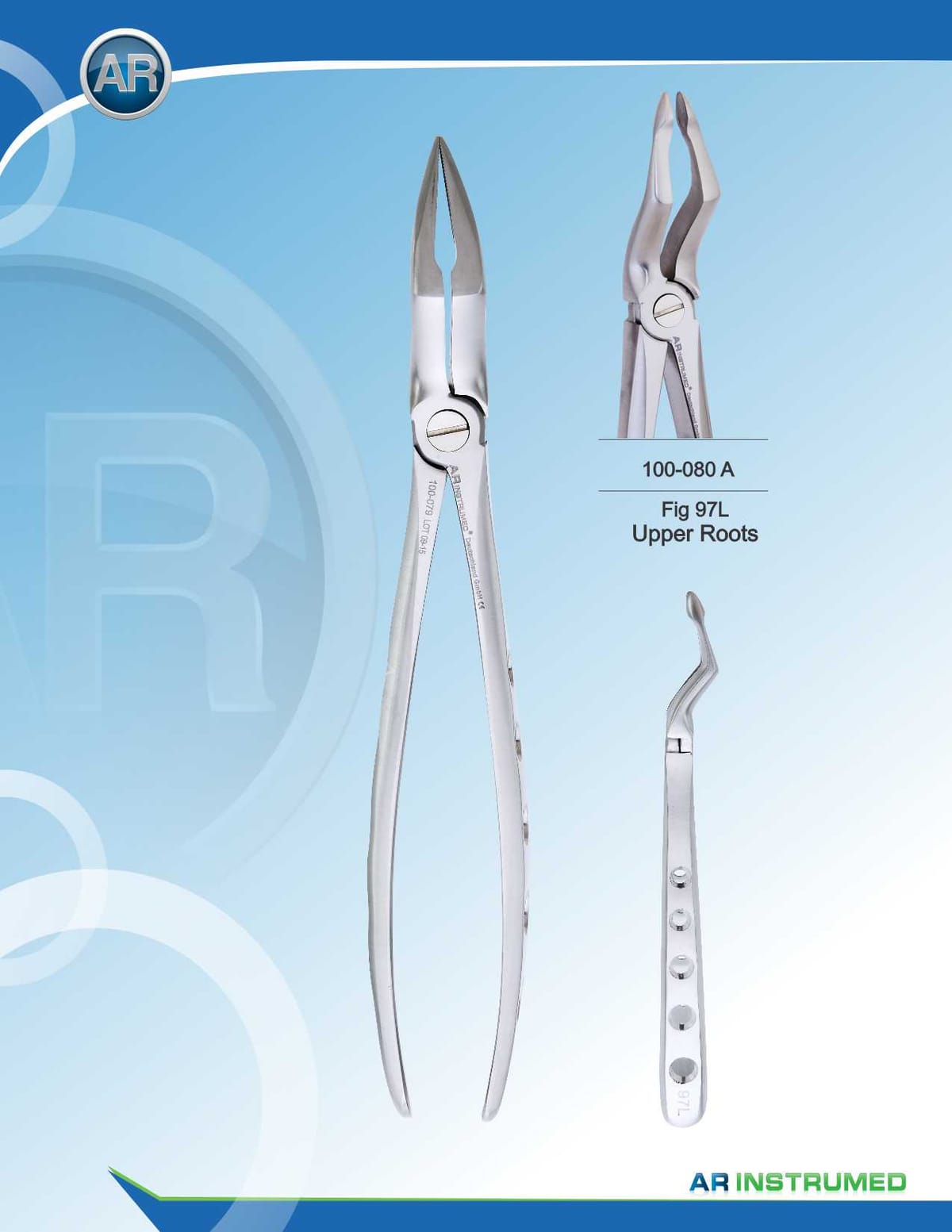 Fig.97L Upper Roots Extracting Forceps – AR Instrumed, Extraction Forceps