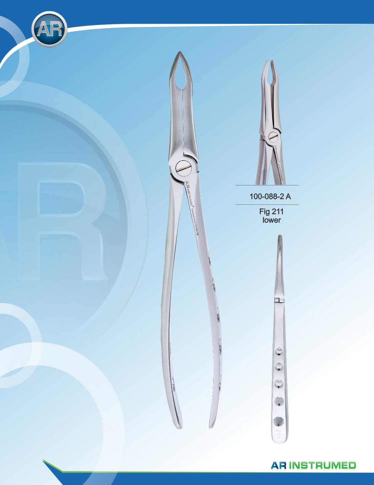 Fig.211 Lower Extracting Forceps – AR Instrumed, Extraction Forceps