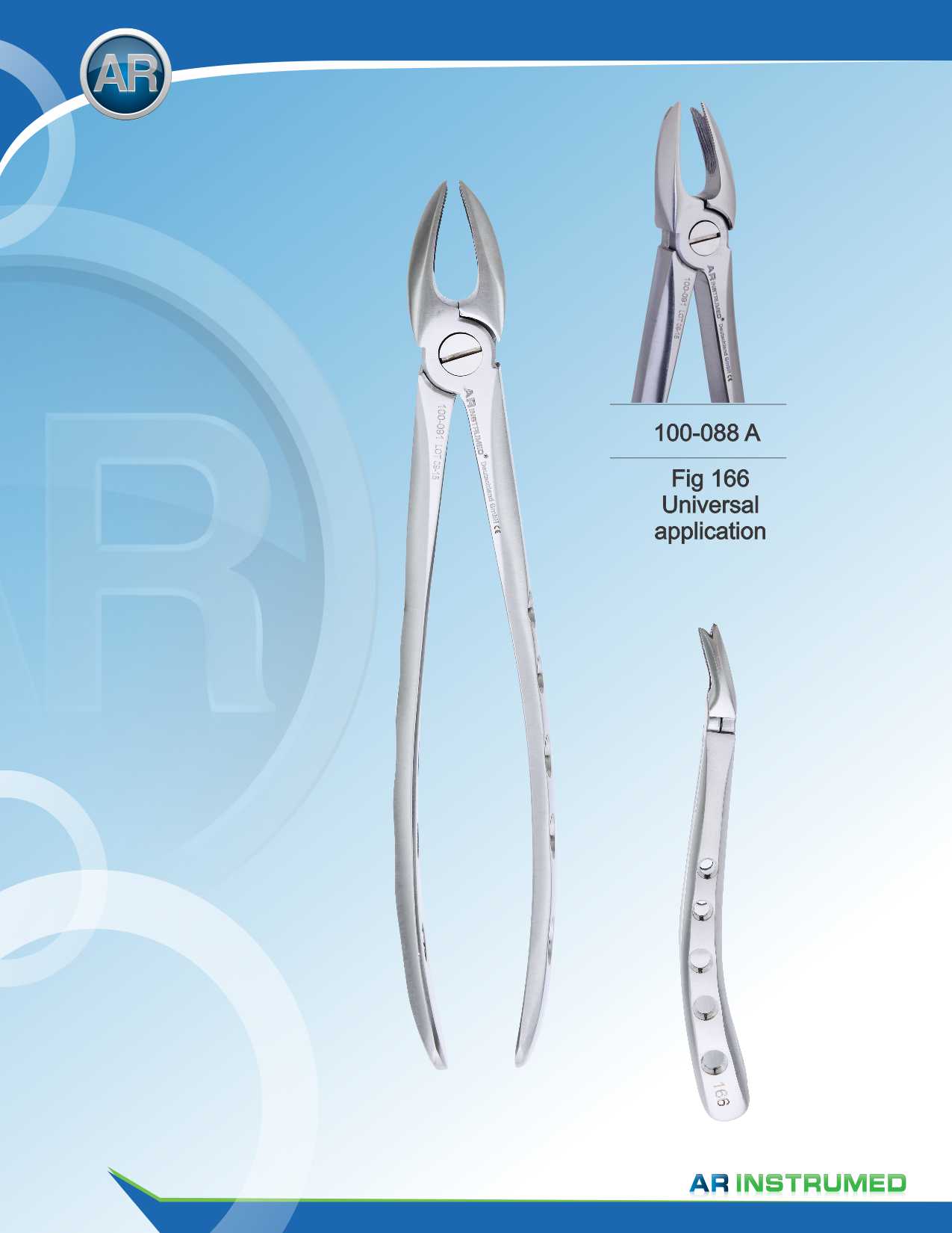 Fig.166 Universal Application Extracting Forceps – AR Instrumed, Extraction Forceps