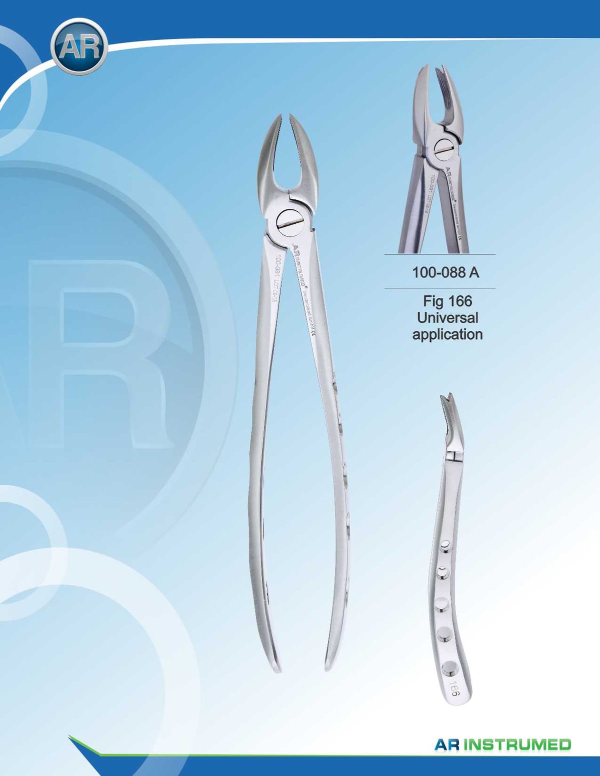 Fig.166 Universal Application Extracting Forceps – AR Instrumed, Extraction Forceps