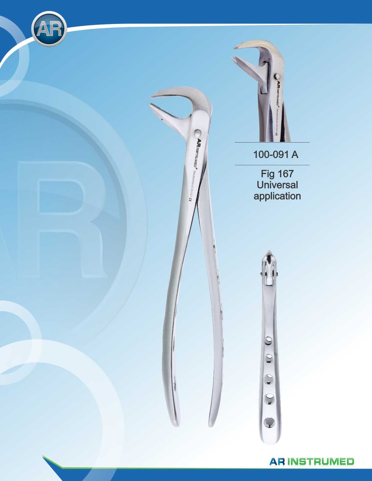 Fig.167 Universal Application Extracting Forceps – AR Instrumed, Extraktionszangen