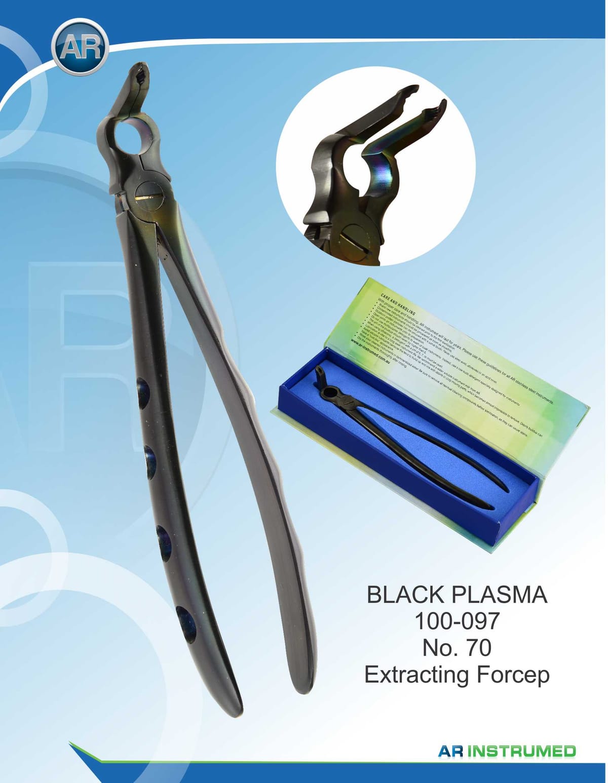 Forcep for Removing Fragments High Quality Steel AISI 420 170mm – AR Instrumed, Extraction Forceps