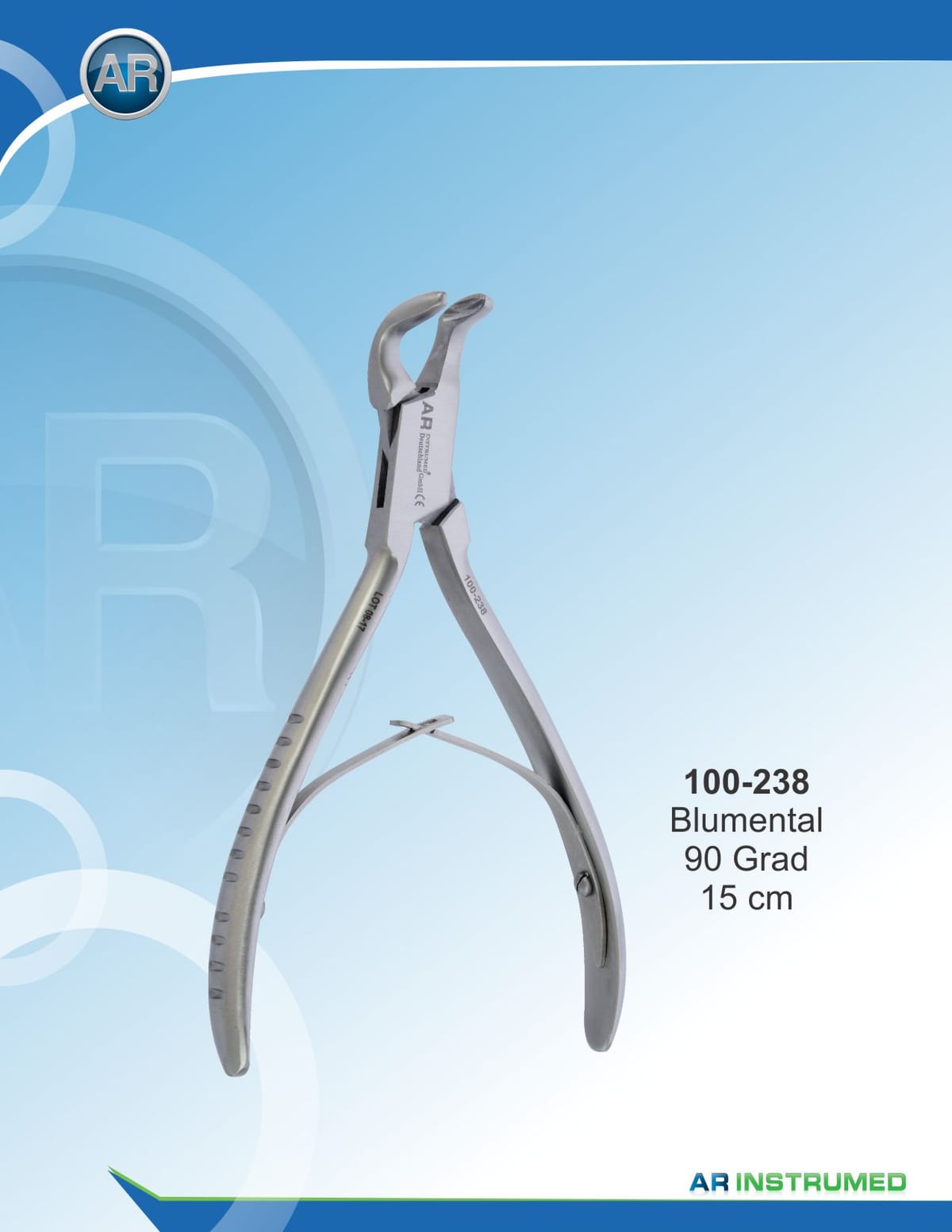 Blumenthal Bone Rongeur 15cm 90° – AR Instrumed, Chirurgische Instrumente