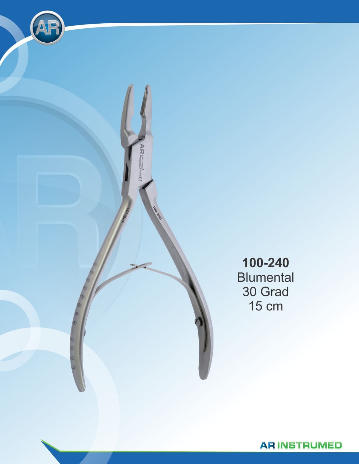 Blumenthal Bone Rongeur 15cm 30° – AR Instrumed, Surgical Instruments