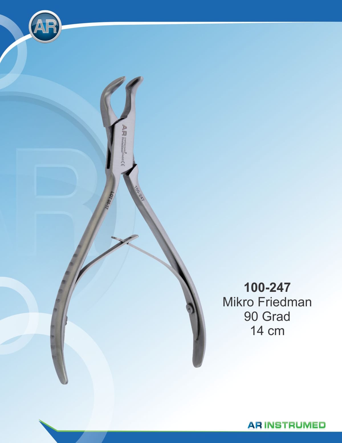 Micro-Friedman Bone Rongeur 14cm 90° – AR Instrumed, Surgical Instruments