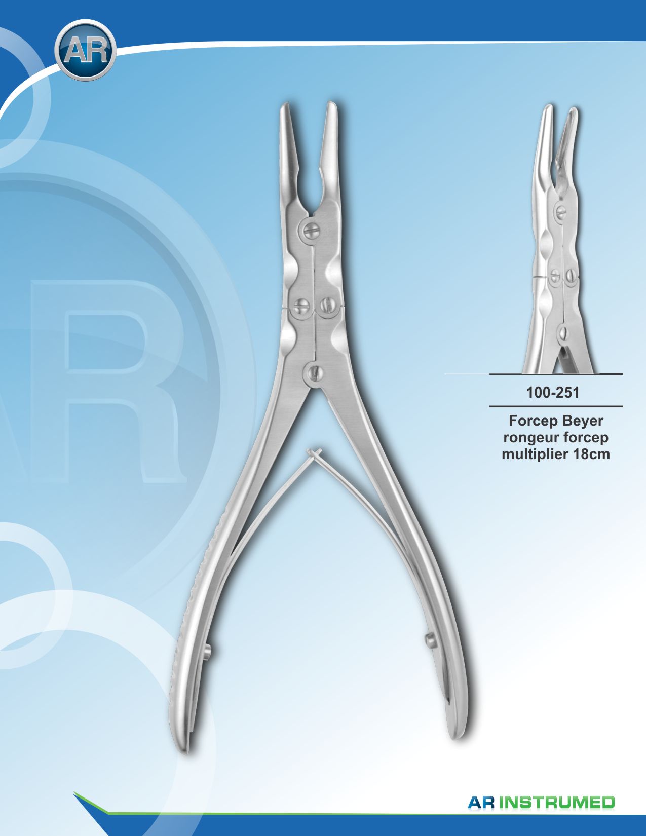 Forcep Beyer Rongeur Forcep Multiplier 18.5cm