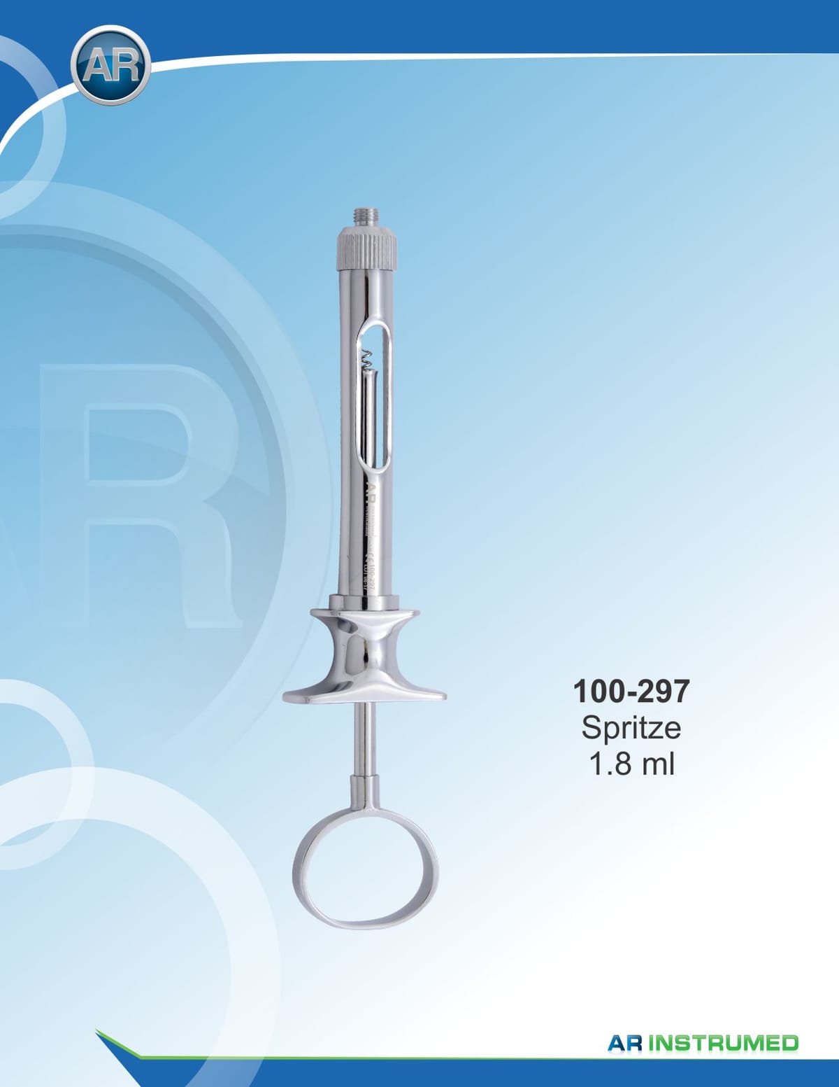 Single Ring Type Syringe 1.8ml EU Needle – AR Instrumed, Anästhetika zur Injektion