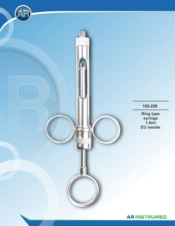 3 Ring Type Syringe 1.8ml EU Needle