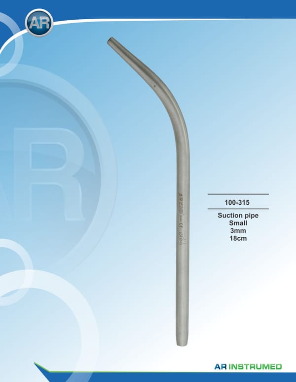 Suction Pipe Small 3mm 18cm