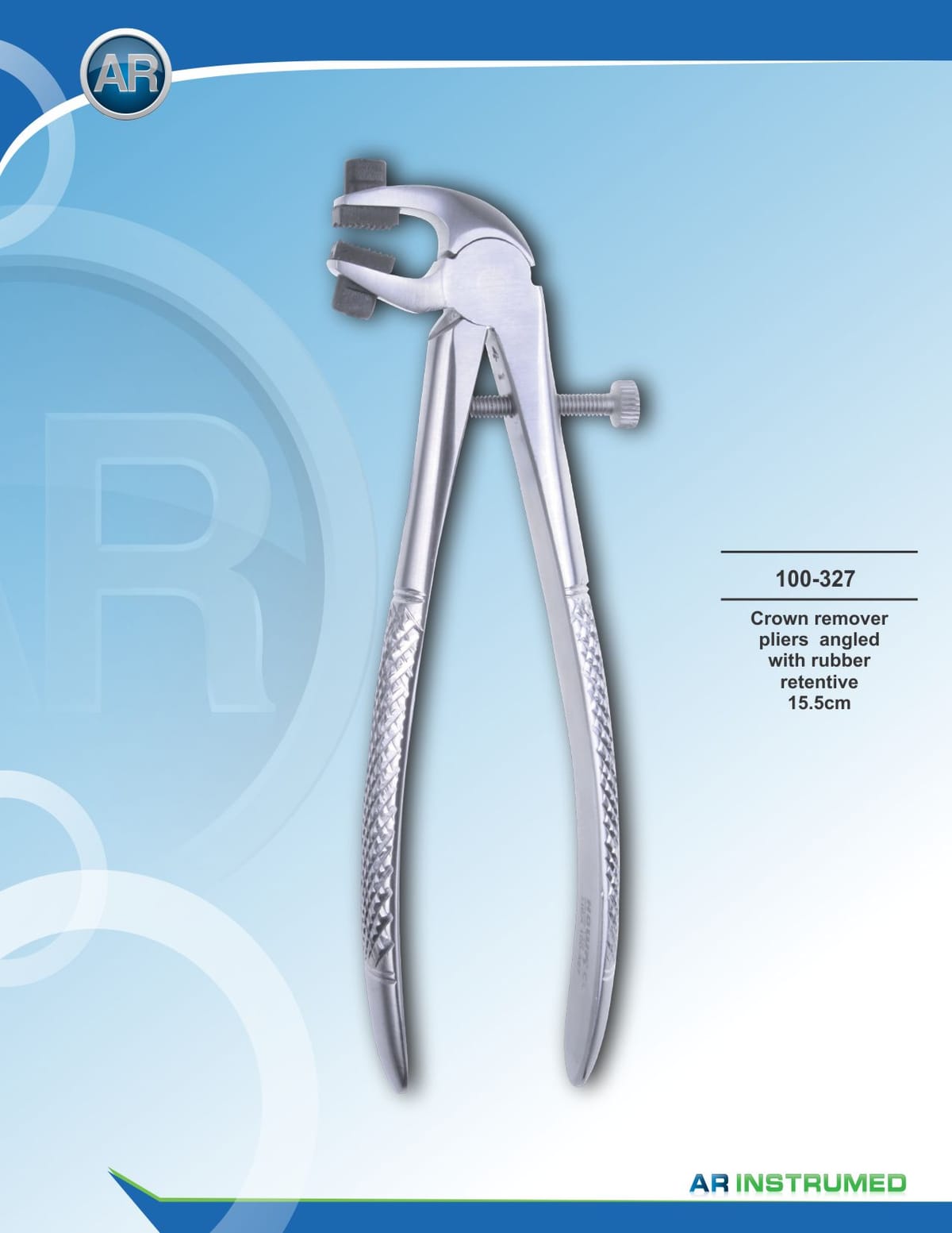 Crown Remover Pliers Angled with Rubber Retentive 15.5cm – AR Instrumed, Tweezers