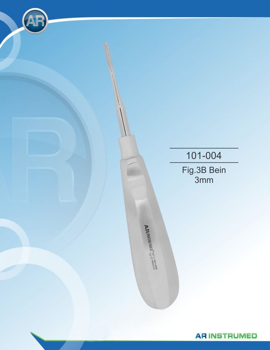 Root elevator Fig.3B leg 3mm – AR Instrumed, Root Elevators