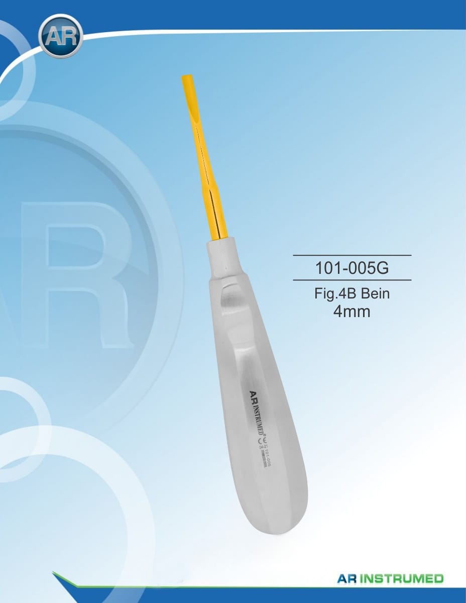 Root elevator Fig.4B leg 4mm – AR Instrumed, Root Elevators
