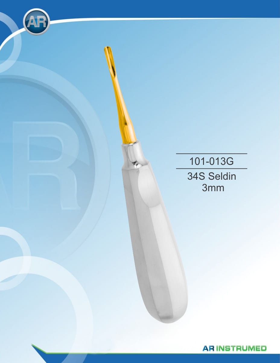 Root elevator 34S Seldin 3mm – AR Instrumed, Root Elevators