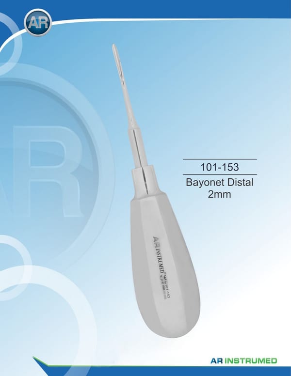 Root Elevator Bayonet Distal 2mm