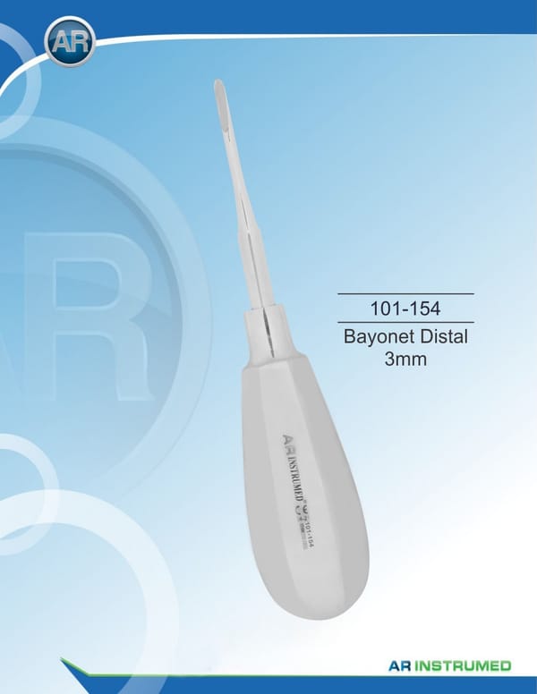 Root Elevator Bayonet Distal 3mm