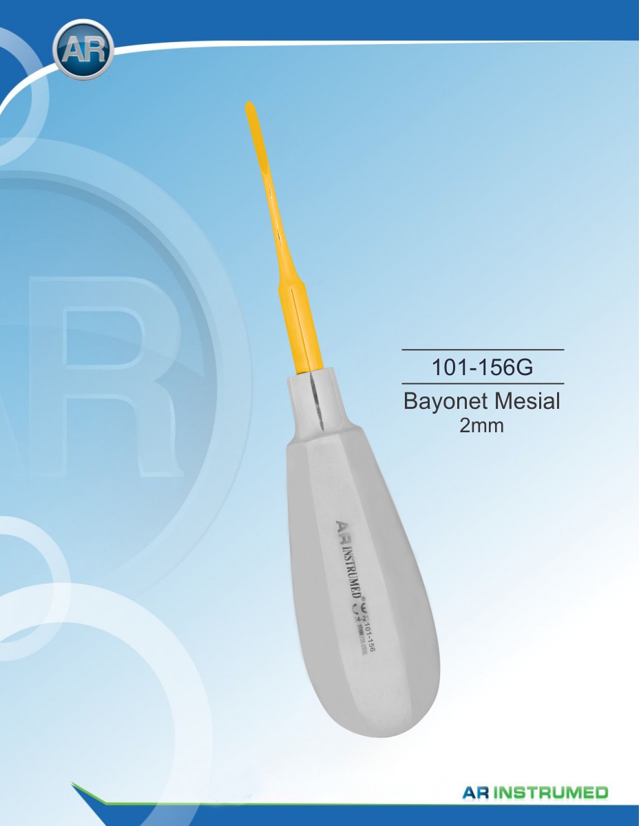 Root elevator Bayonet Mesial 2mm – AR Instrumed, Elevators
