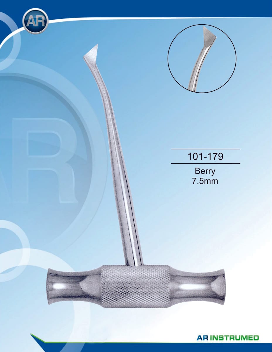 Root elevator Barry 7.5mm – AR Instrumed, Root Elevators