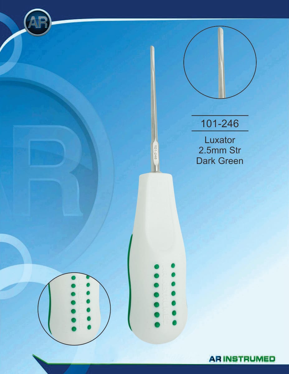 Luxator 2.5mm Cvd Dark Green – AR Instrumed, Root Elevators
