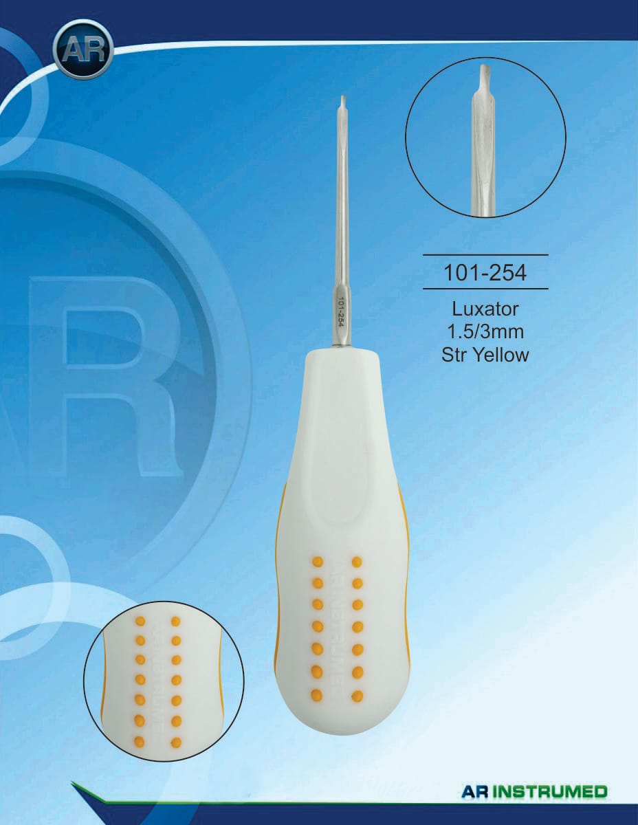 Luxator 1.5/3mm Str Yellow – AR Instrumed, Root Elevators