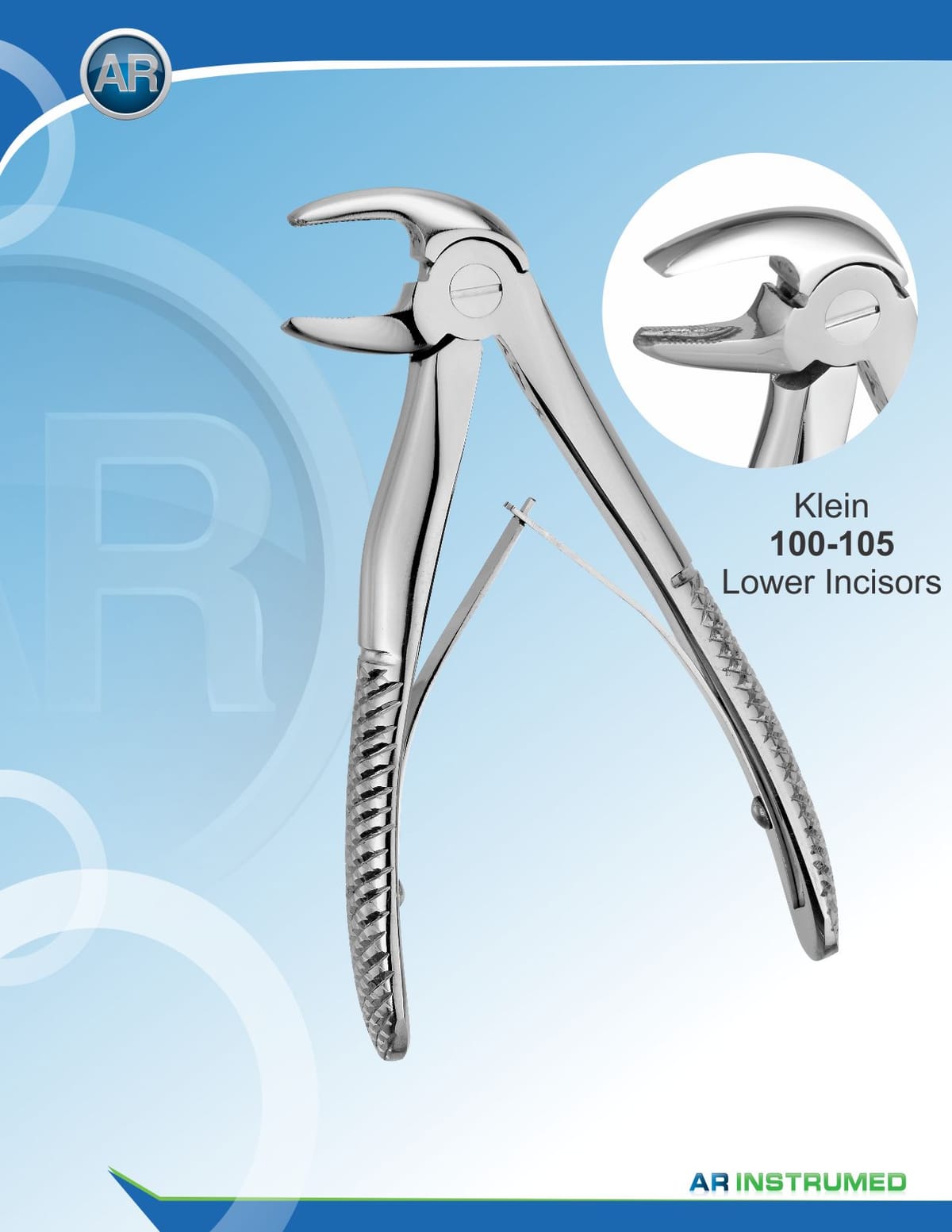 Klein Lower Incisors 10cm – AR Instrumed, Extraction Forceps