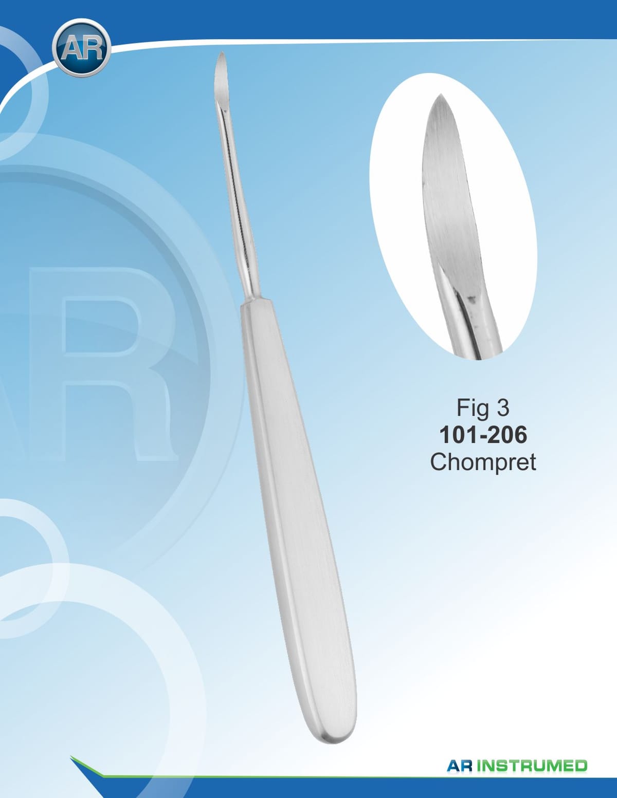 Fig 3 Chompret Root Elevators – AR Instrumed, Root Elevators