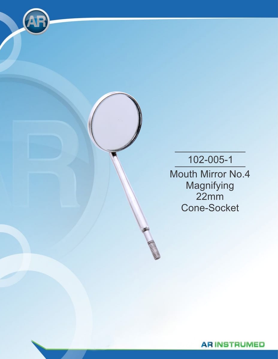 Mouth Mirror No.4 Magnifying 22mm Cone Socket – AR Instrumed, Sonden