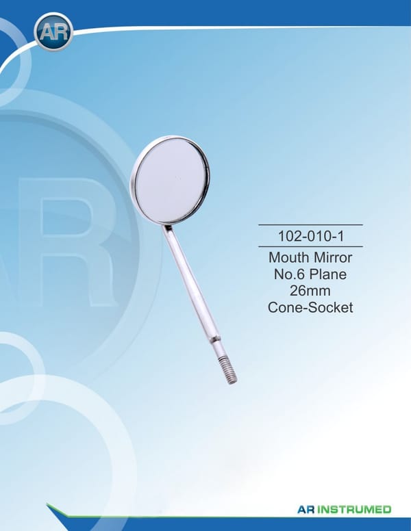 Mouth Mirror No.6 Tarpaulin 26mm Cone Socket