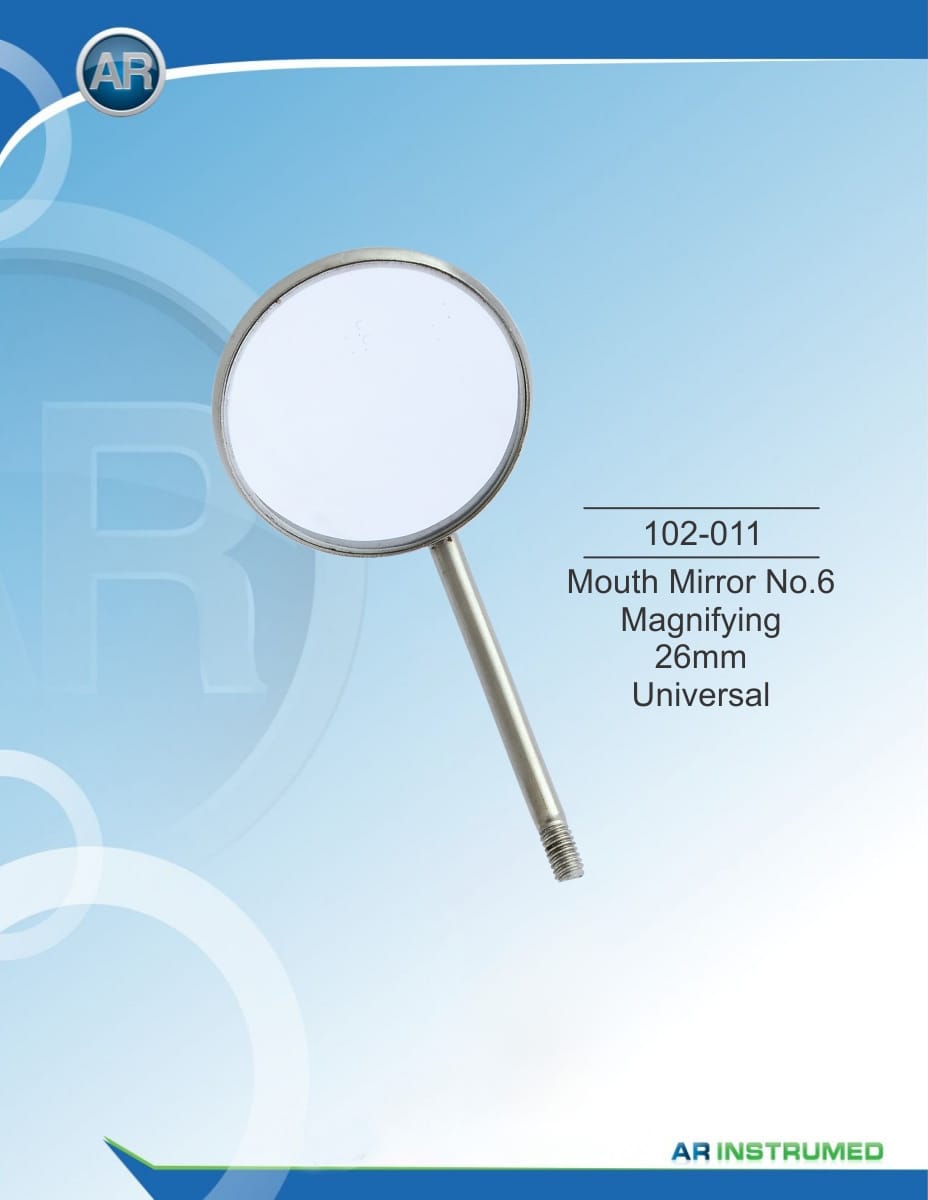 Mouth Mirror No.6 Magnifying 26mm Universal – AR Instrumed, Explorers
