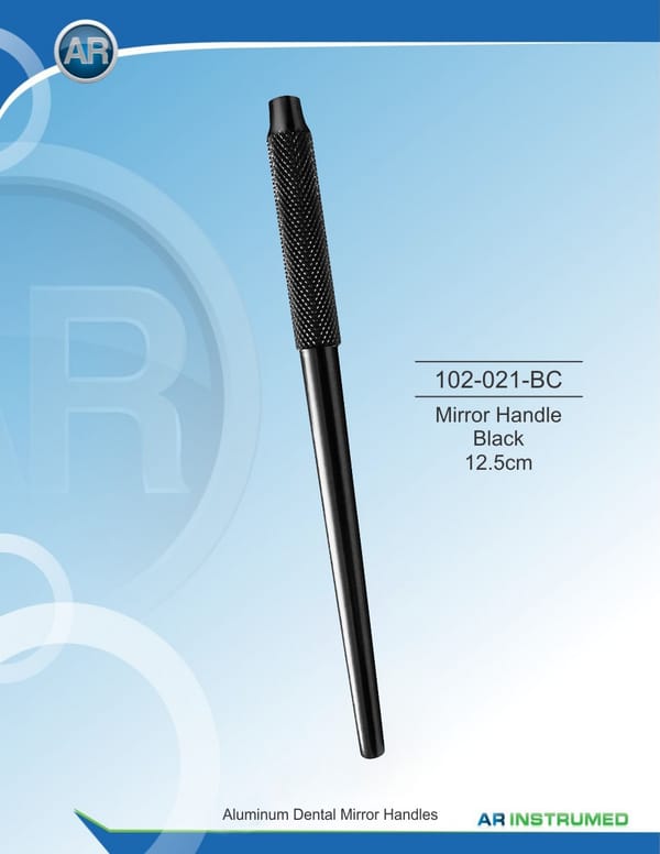 Mouth Mirror Handle Black 12.5cm