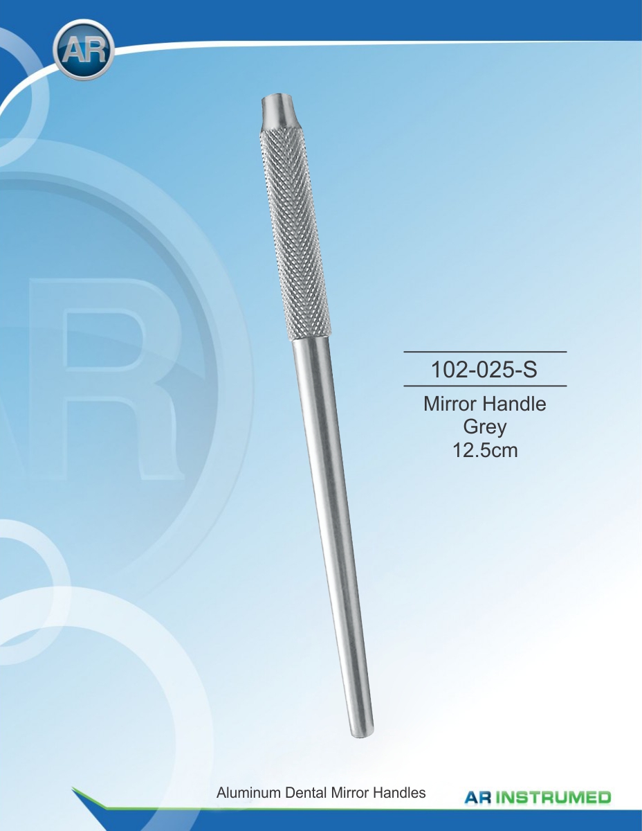 Mouth Mirror Handle Gray 12.5cm