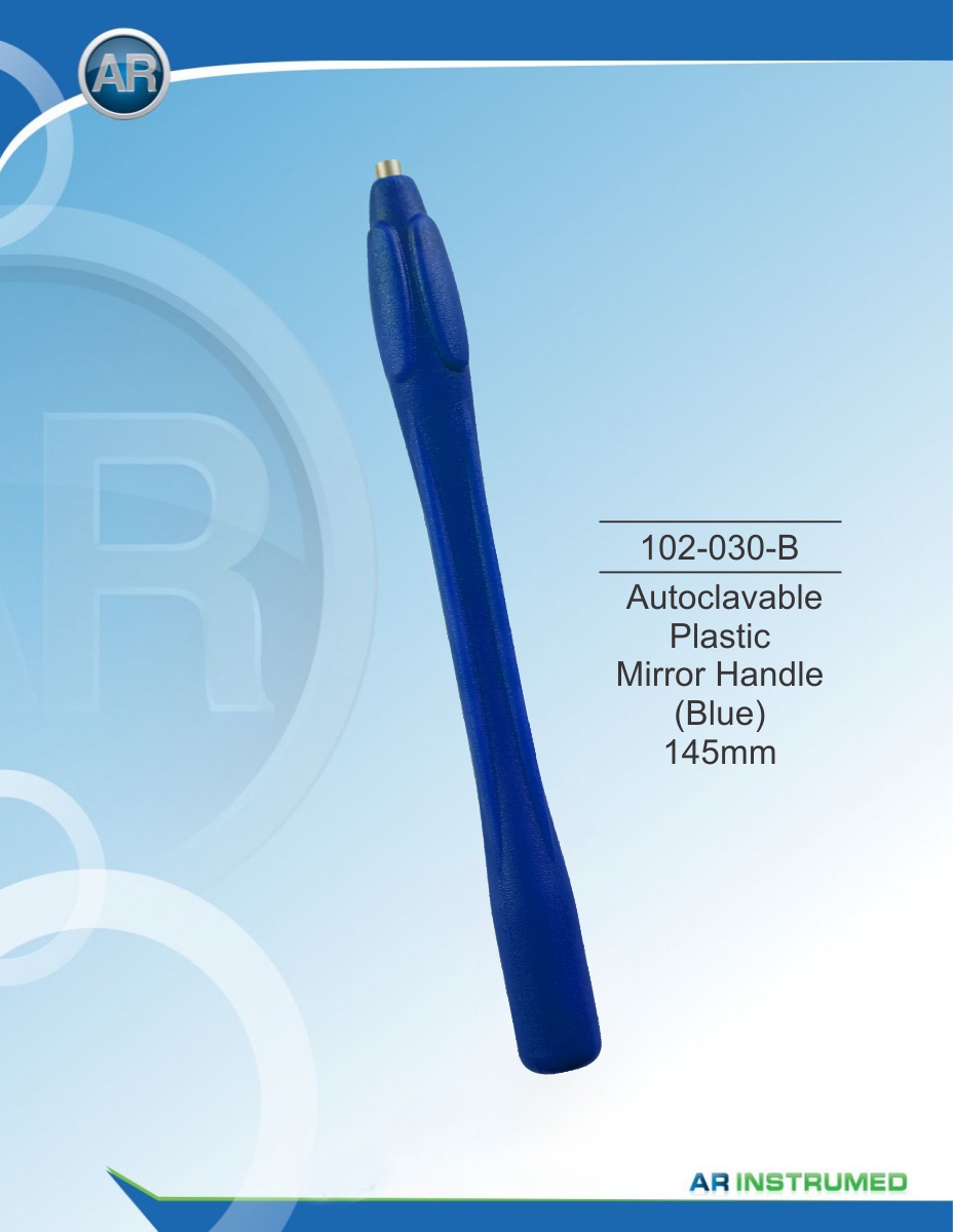 Autoclavable plastic mirror handle (Blue) 145mm – AR Instrumed, Mirrors & Explorers