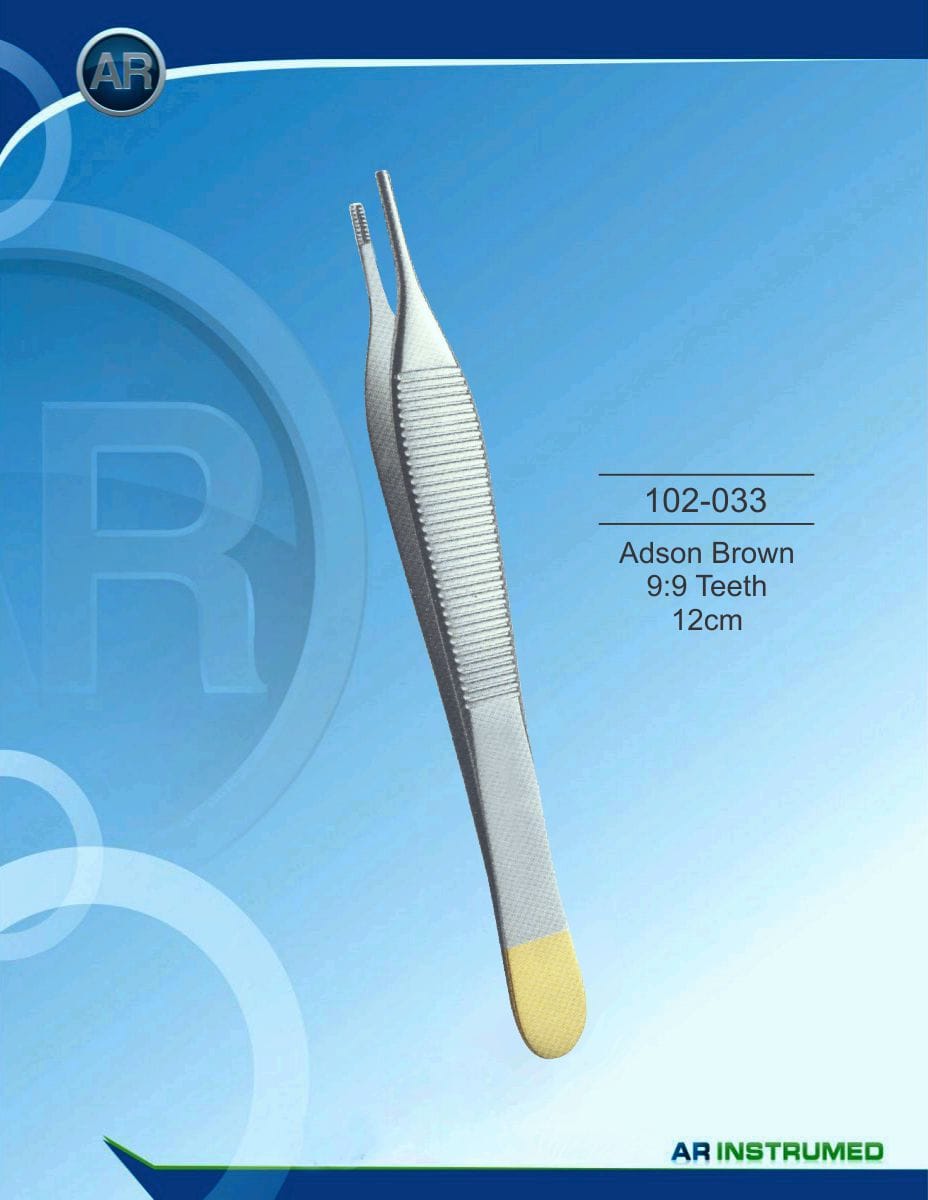 Adson Brown 9:9 Teeth 12cm (TC) – AR Instrumed, Pinzetten