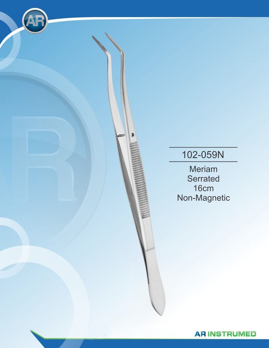 Meriam Tweezers Length 16 cm non Magnetic – AR Instrumed, Pinzetten