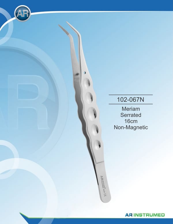 Meriam Tweezers Length 16cm Non Magnetic