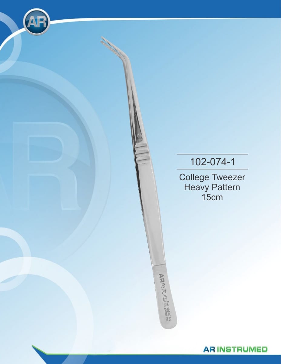 College Tweezer Heavy Pattern 15cm – AR Instrumed, Pinzetten