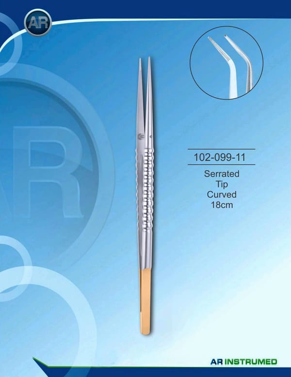 Serrated Tip Curved 18cm