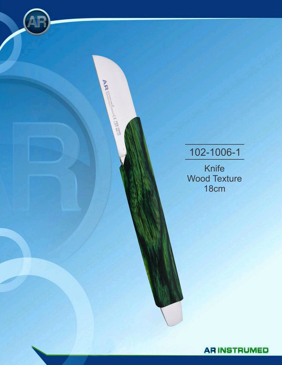 Knife Wood Texture 18cm – AR Instrumed, Dental Laboratory Instruments