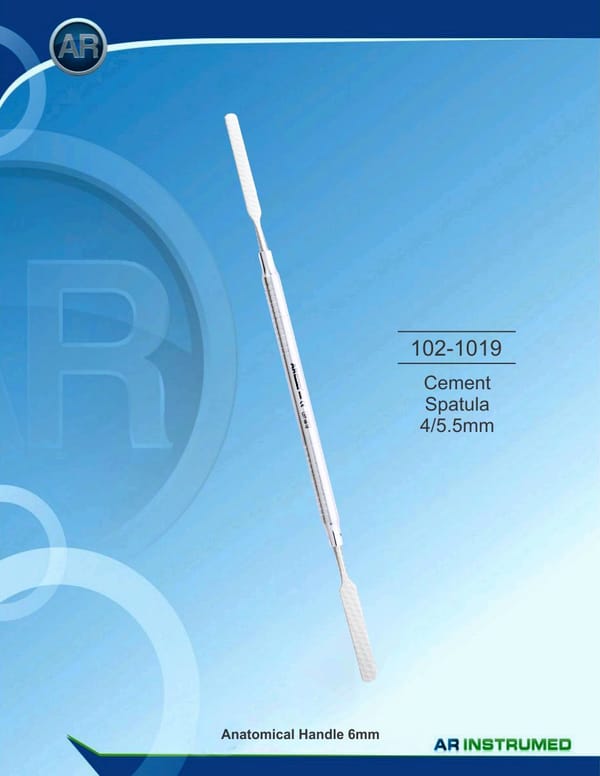 Cement spatula 4/5.5mm, handle 6mm
