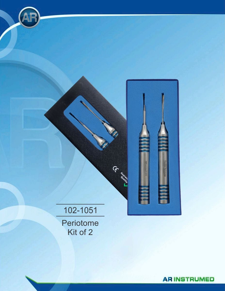 Flexible Periotome Kit for Dental Extraction Set of 2 – AR Instrumed, Wurzelheber