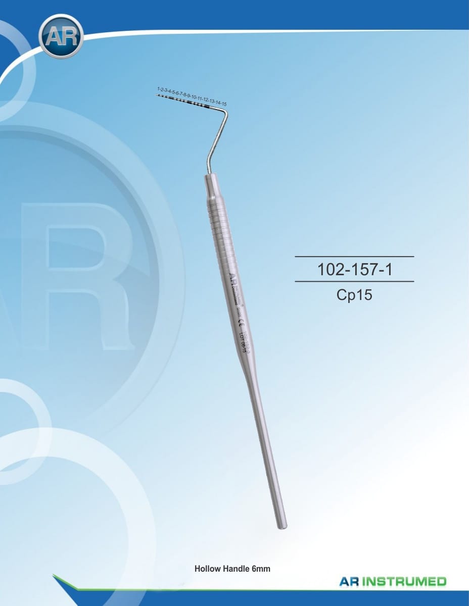Parodontialsonden CP15 Solid Handle 6mm – AR Instrumed, Periodontal Surgery
