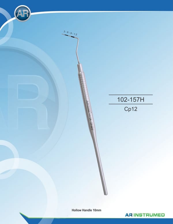 Parodontialsonden CP12 Hollow Handle 10mm