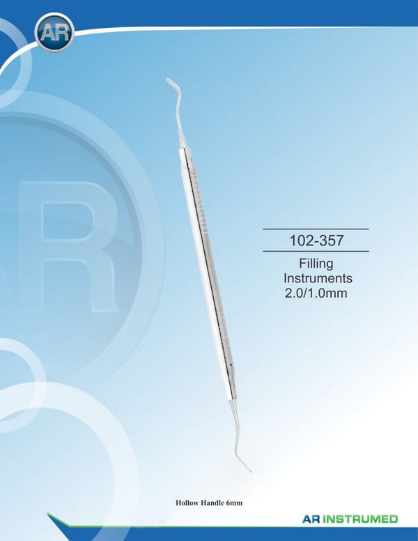 Filling Instruments 2.0/1.0mm Solid Handle 6mm