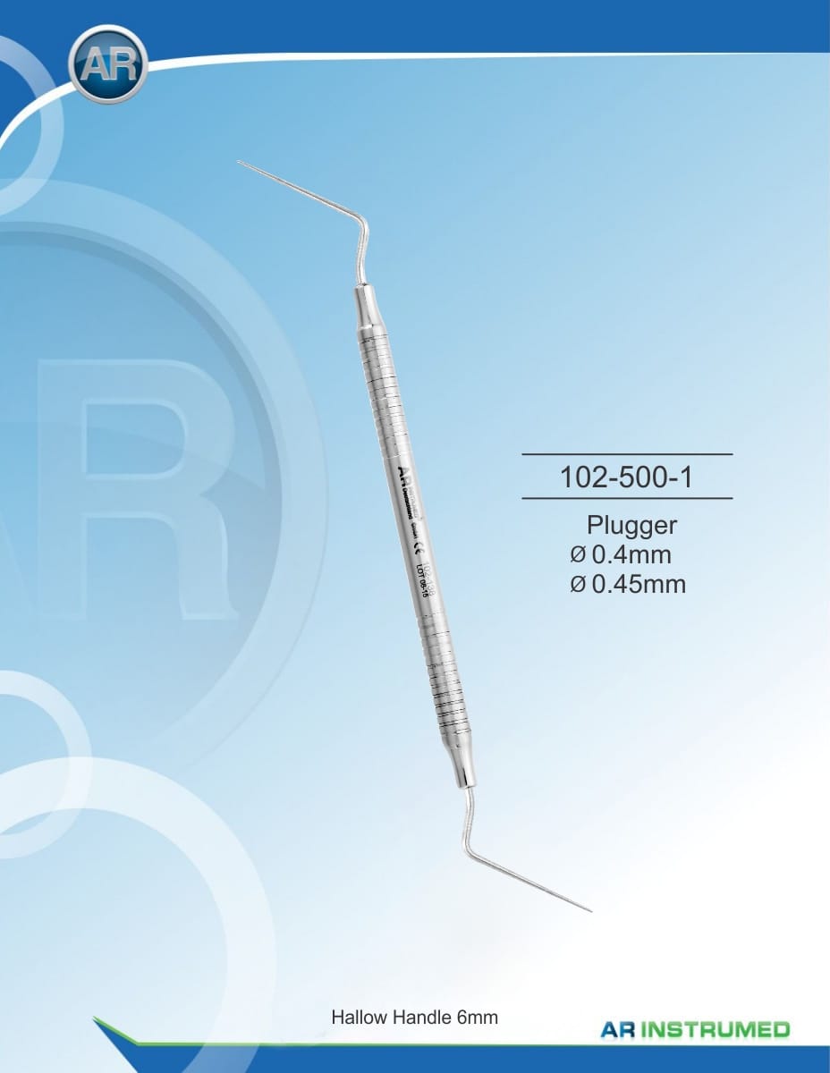 Plugger ø0.4mm ø0.45mm Solid Handle 6mm – AR Instrumed, Accessories for Root Canal Treatment