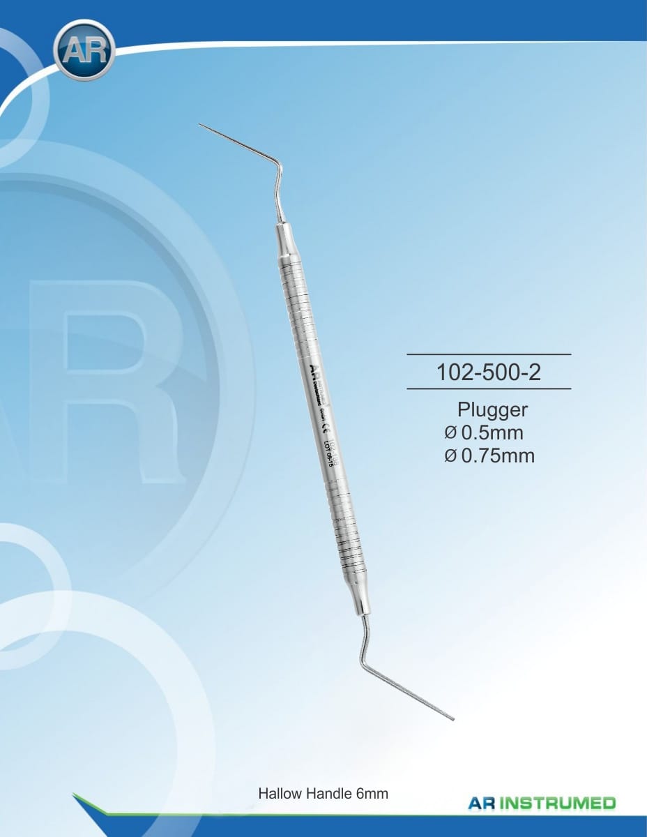 Plugger ø0.5mm ø0.75mm Solid Handle 6mm – AR Instrumed, Accessories for Root Canal Treatment