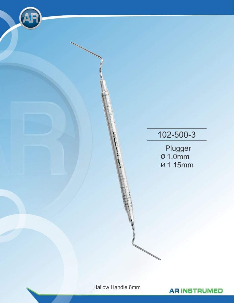 Plugger ø1.0mm ø1.15mm Solid Handle 6mm – AR Instrumed, Accessories for Root Canal Treatment