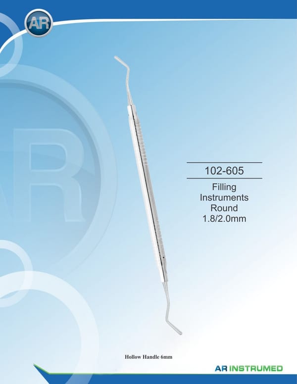 Filling Instruments Round 1.8/2.0mm Solid Handle 6mm