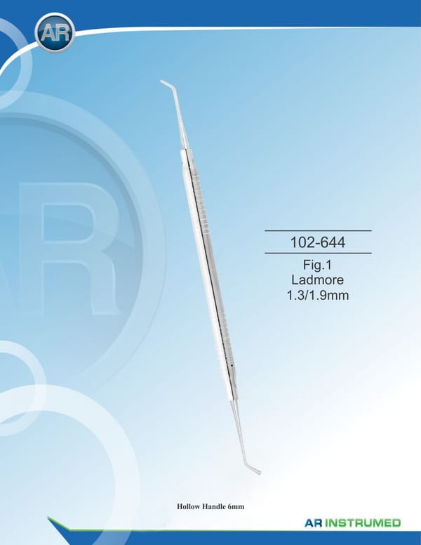Fig.1 Ladmore 1.3/1.9mm Solid Handle 6mm