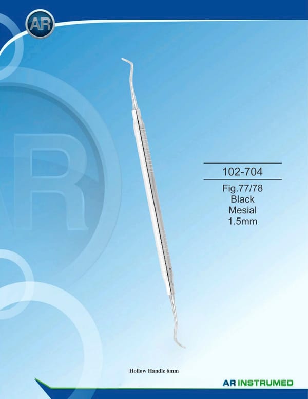 Fig.77/78 Black Mesial 1.5mm Solid Handle 6mm